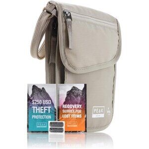 Peak Gear RFID Neck Wallet - The Original Travel Pouch with Adjustable Crossbody